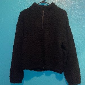 Zipper Crewneck furry